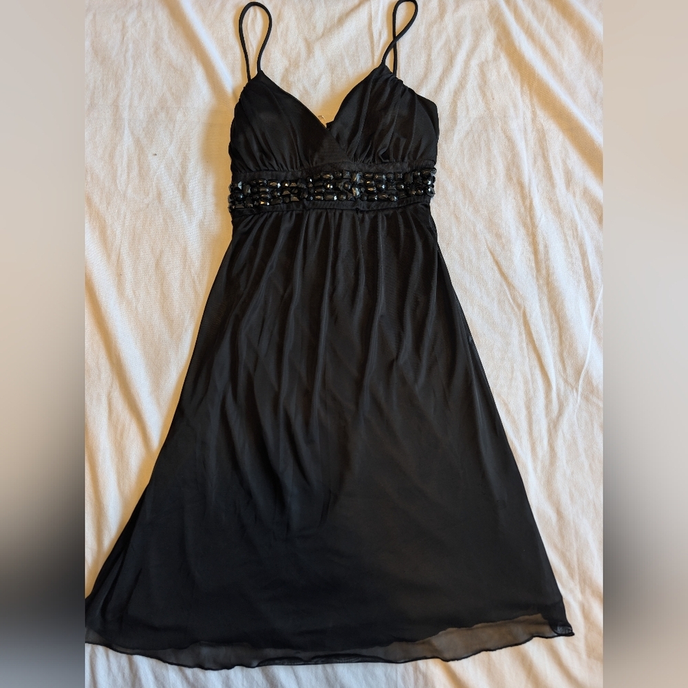Vintage Y2K Babydoll Taboo Dress Size Juniors Large Whimsigoth Dark Fairy